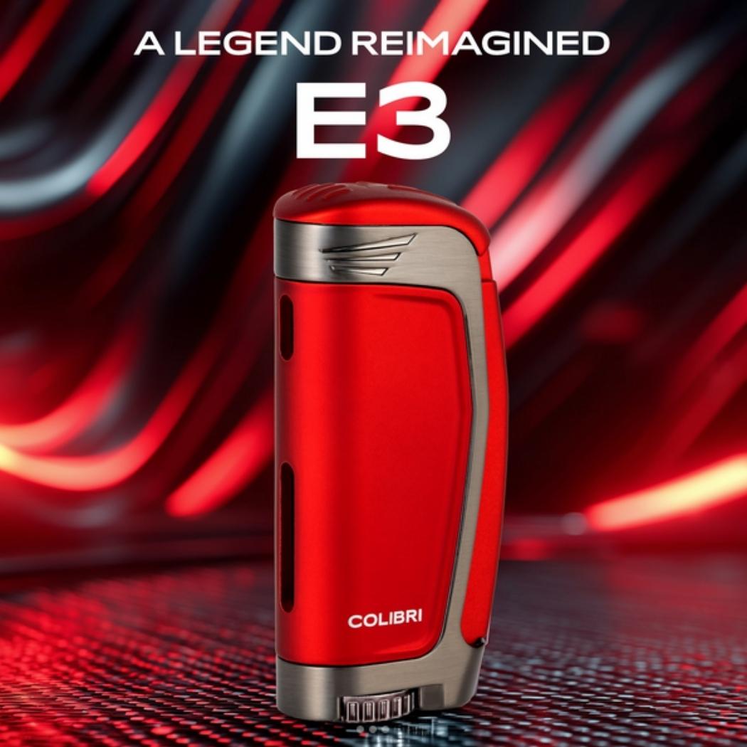 Colibri E3 Triple Jet Aansteker – Rood sfeer 2 