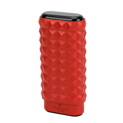 Colibri Quasar Rood – Leren Sigarenkoker  schuin 2