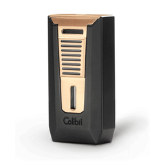 Colibri Slide Aansteker Zwart/Rosé-Goud voorkant