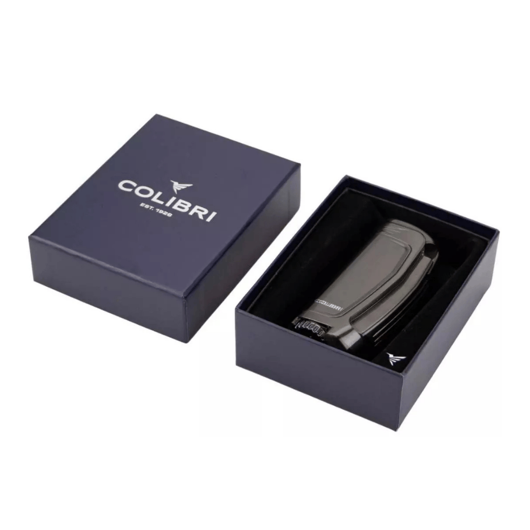 Colibri gasaansteker 3e gunmetal grijs giftbox
