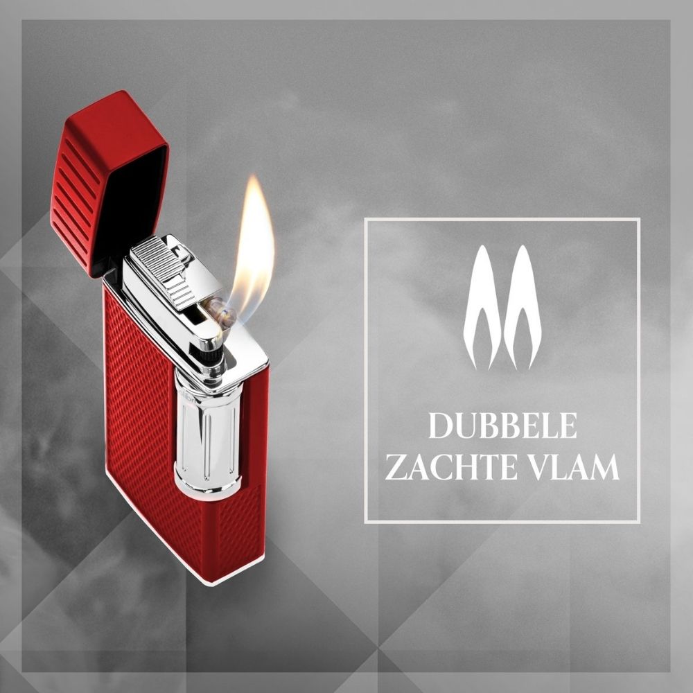 Colibri julius aansteker rood chrome sfeerfoto