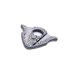 Sigarenknipper butterfly cut zwart wit schuin open