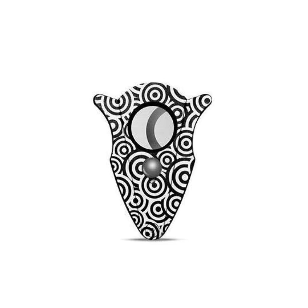 Sigarenknipper butterfly cut zwart wit staand