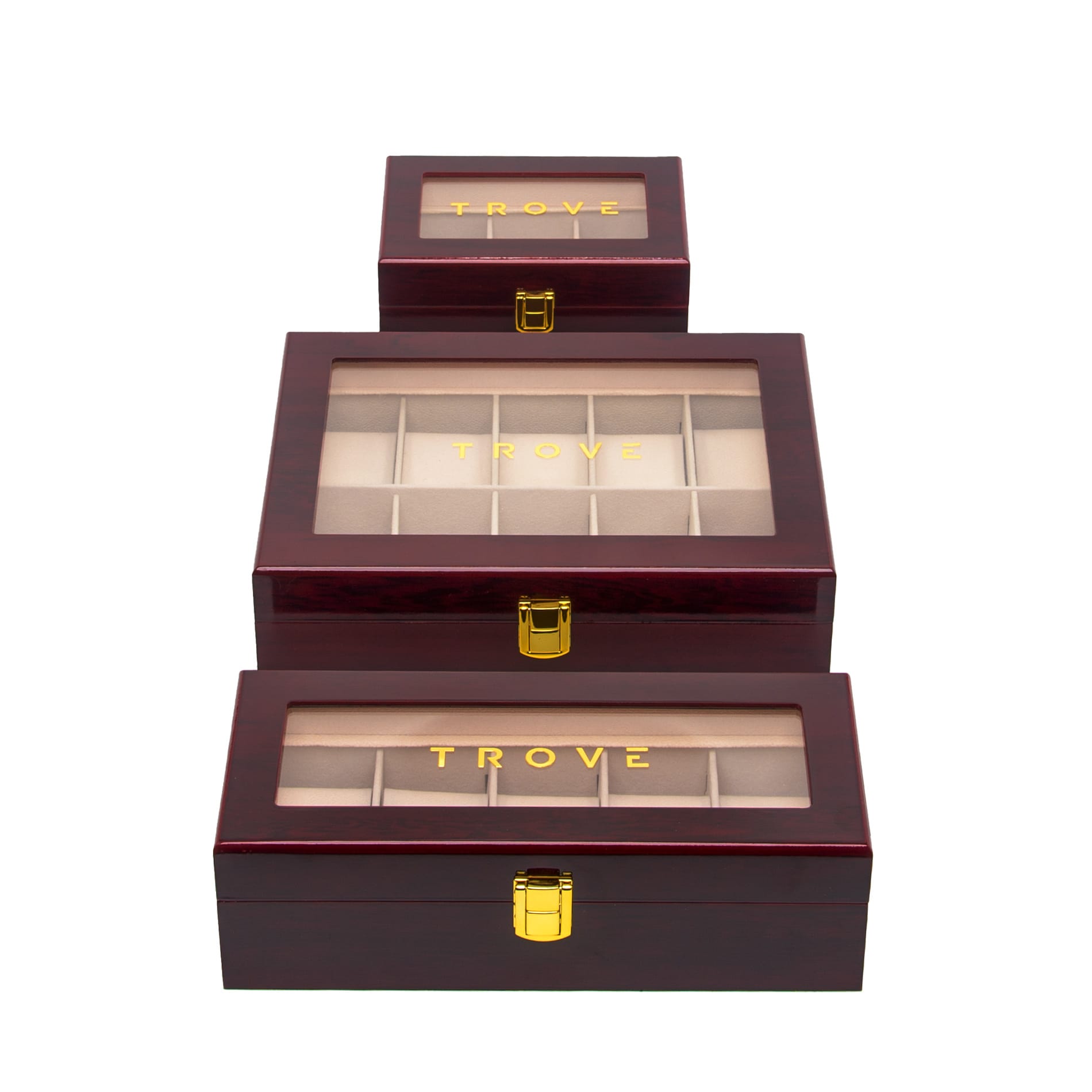 Trove Horloge box hout  3 maten