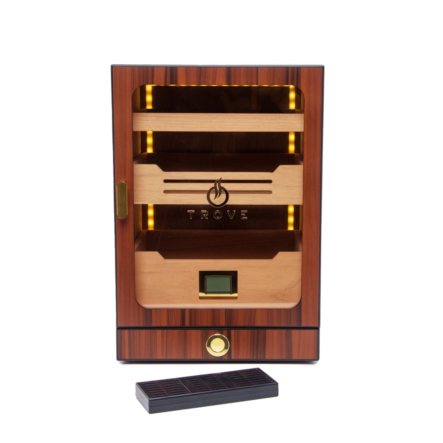 Trove Humidor sigaren kist Led Bruin voorkant led