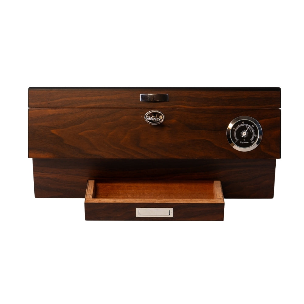 Trove Sigarenhumidor bruin – Matte Finish  achterkant