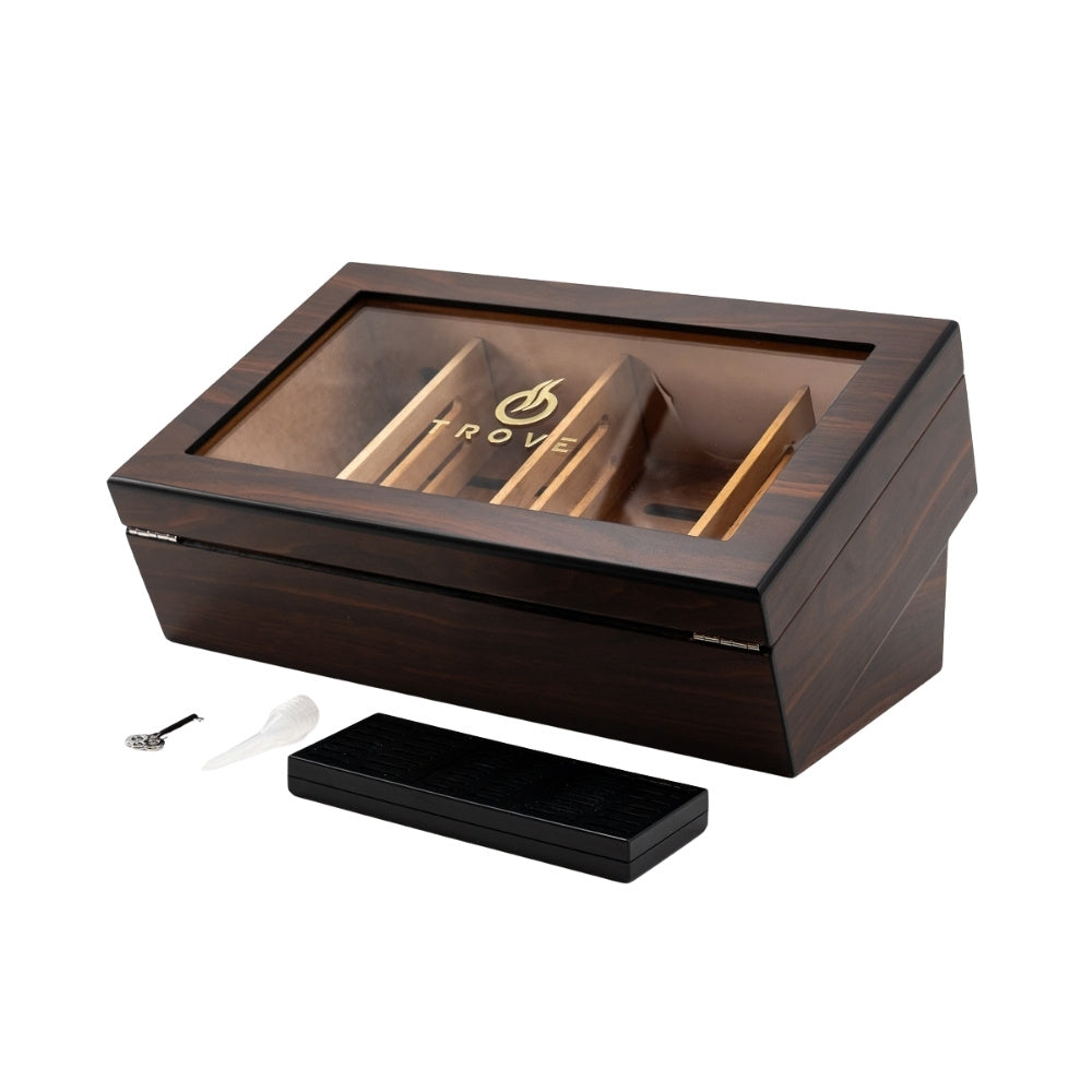 Trove Sigarenhumidor bruin – Matte Finish  voorkant 3