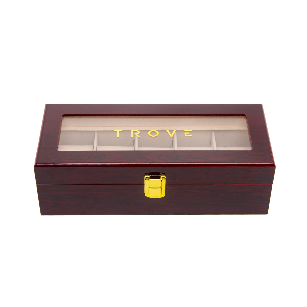 Trove horloge bewaar kist luxe 5 slots dicht voor