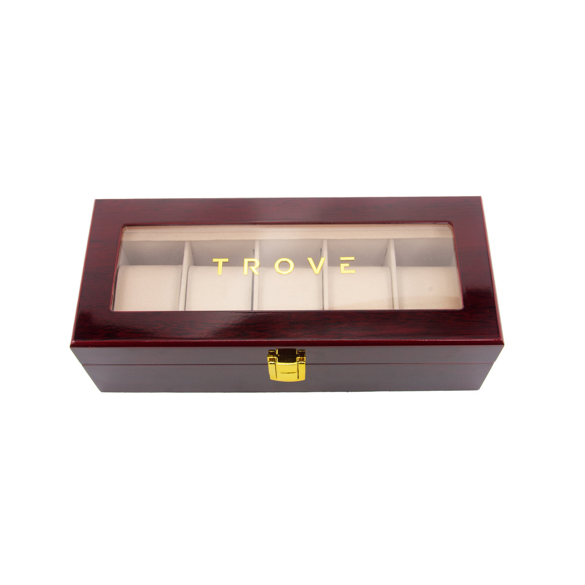 Trove horloge bewaar kist luxe 5 slots dicht voor 2

