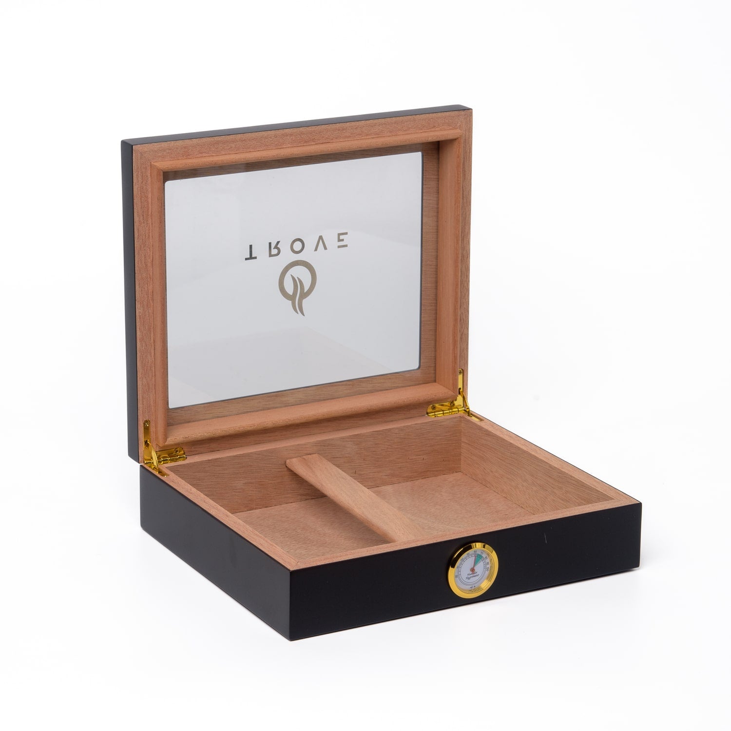Trove sigaren humidor zwart  open 1
