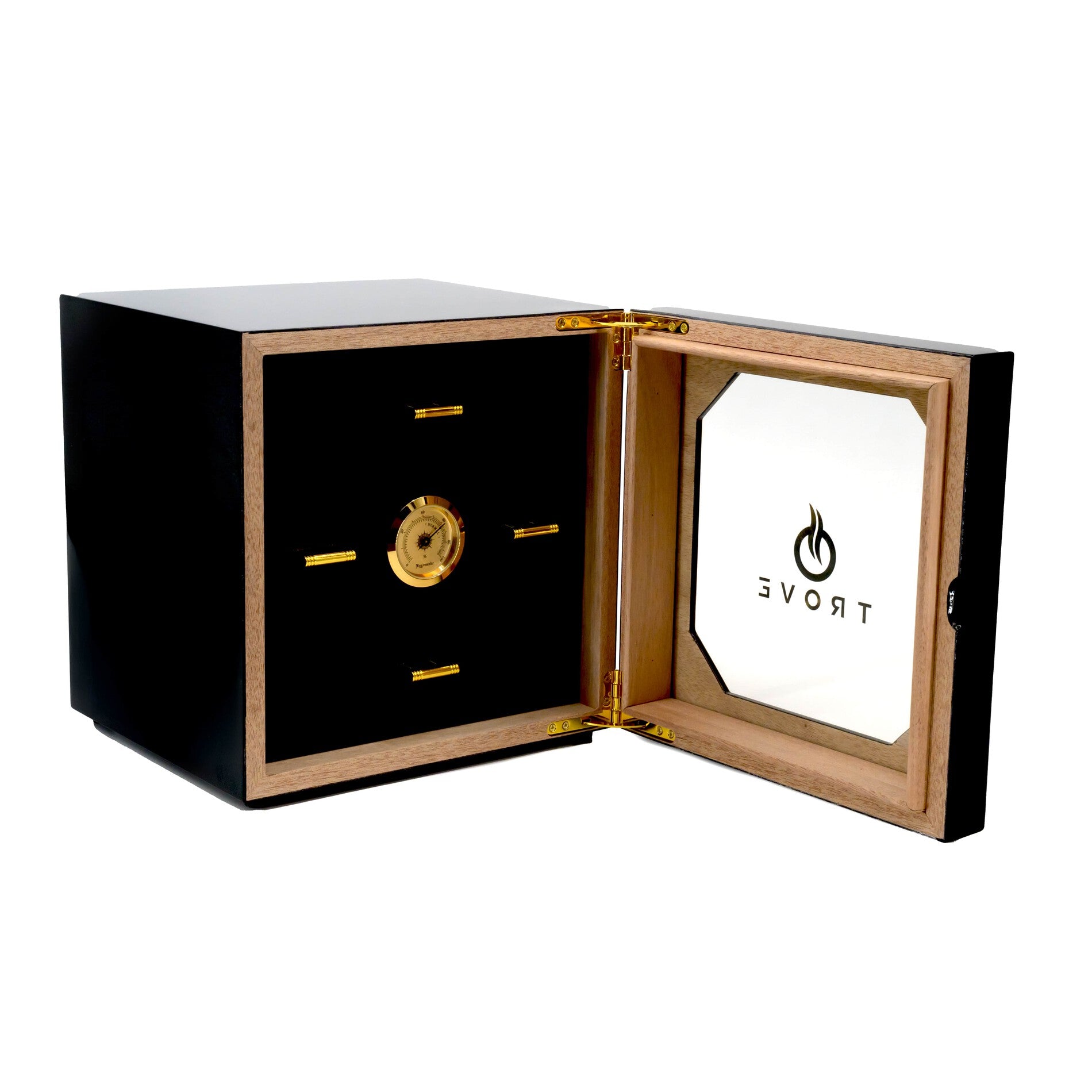 Trove sigaren humidor zwart vierkant  7
