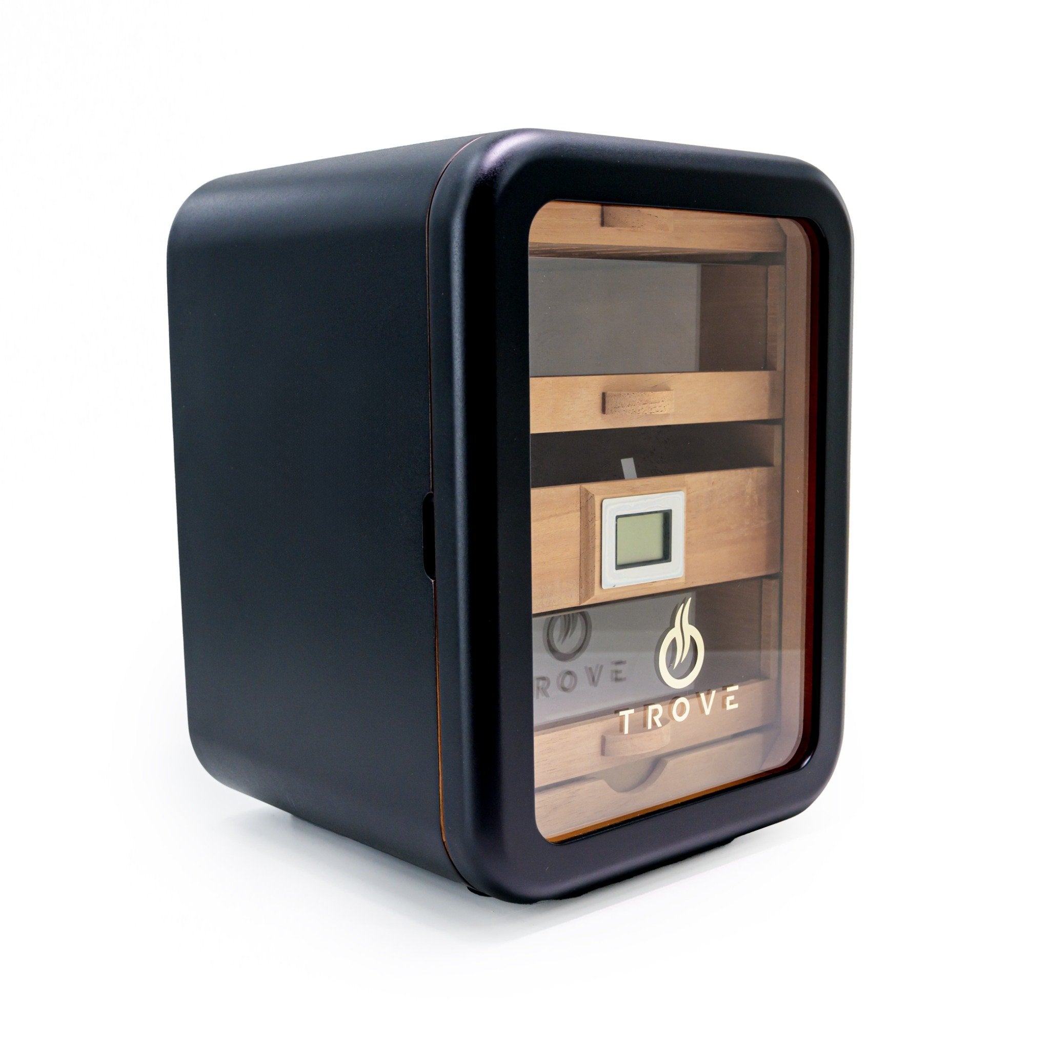Trove sigaren humidor zwart panorama dicht