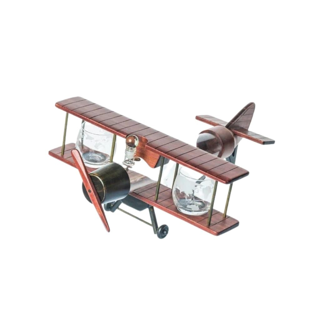 Vliegtuig Whisky Karaf Set 6