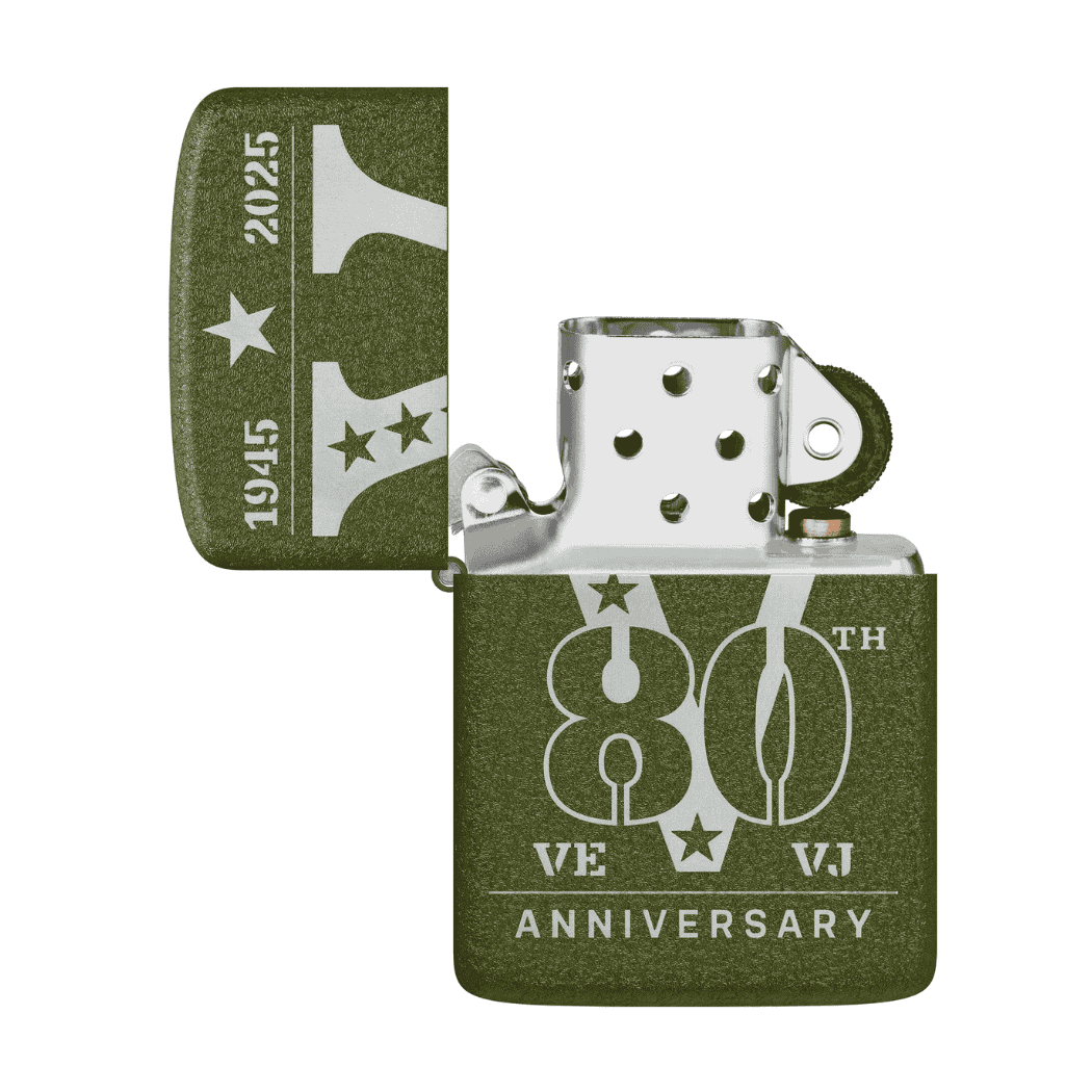  Zippo 80th Anniversary Collectible open