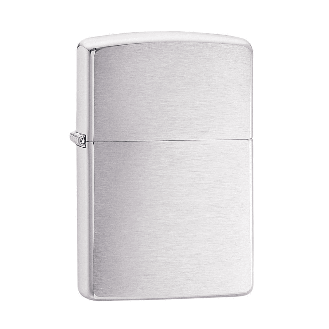 Zippo Aansteker Geborsteld Chroom staand