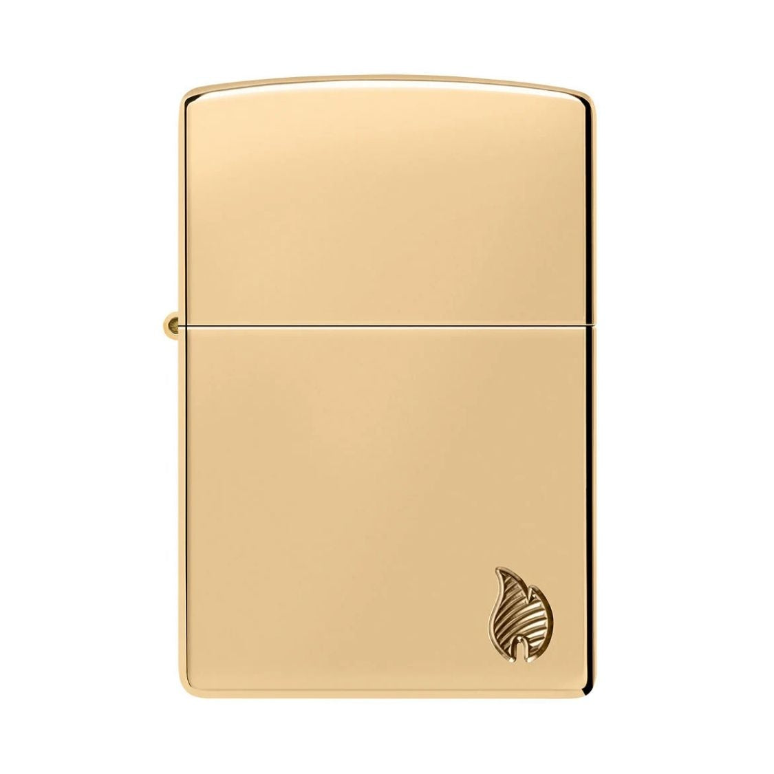 Zippo Armor Aansteker – Hoogglans messing vooraanzicht