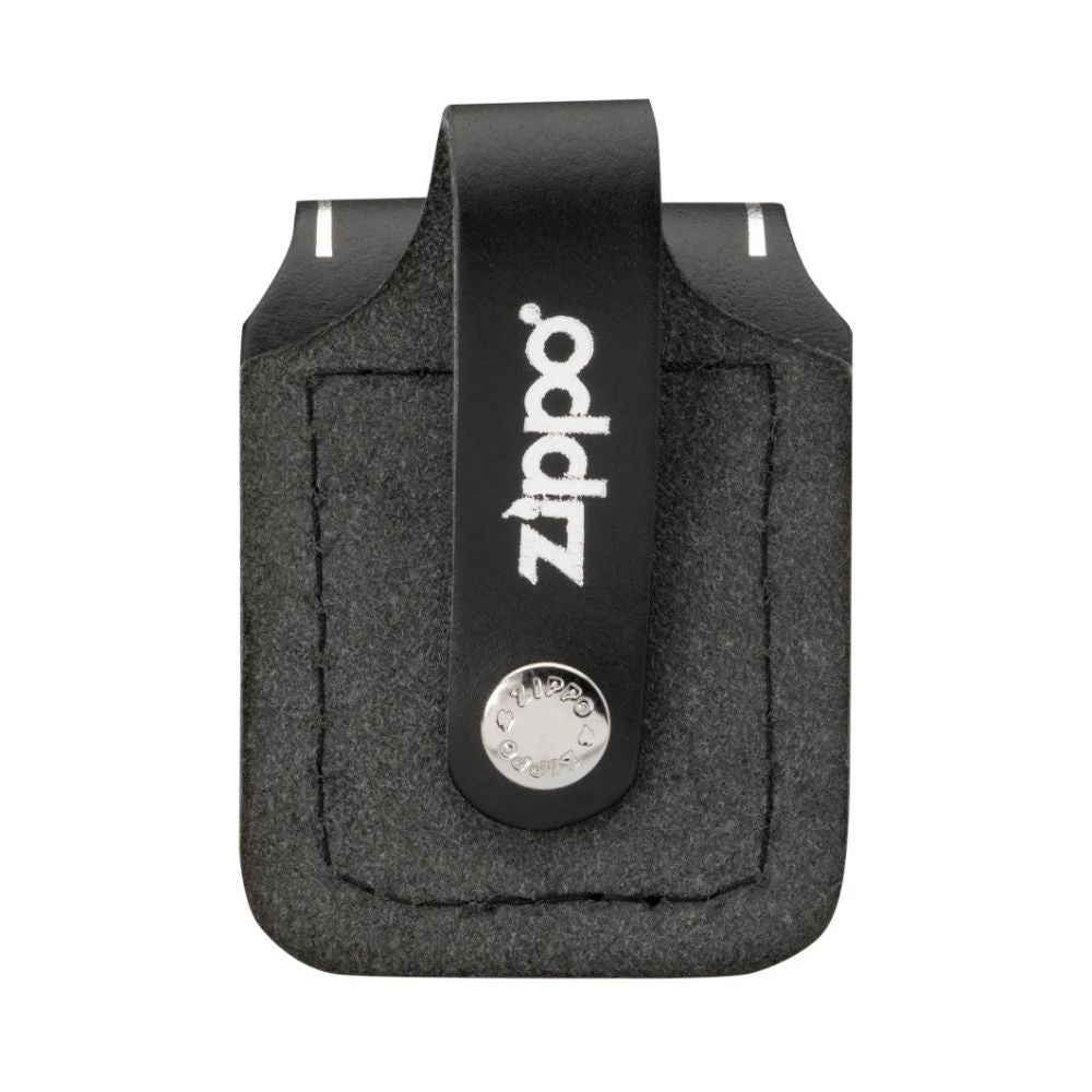 Zippo Harley-Davidson Leren Pouch Zwart  achterkant