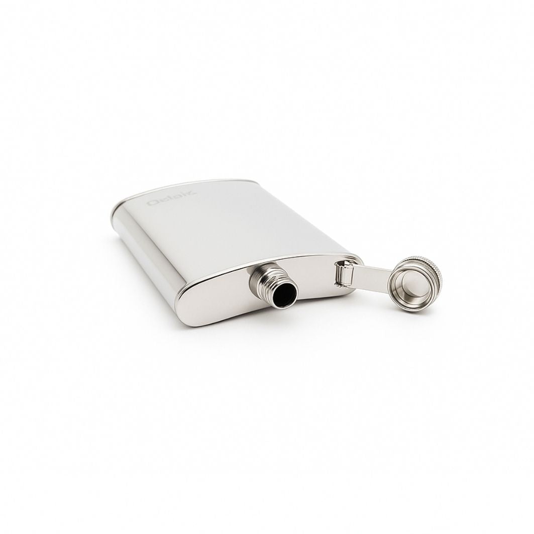 Zippo Heupfles Chroom  liggend