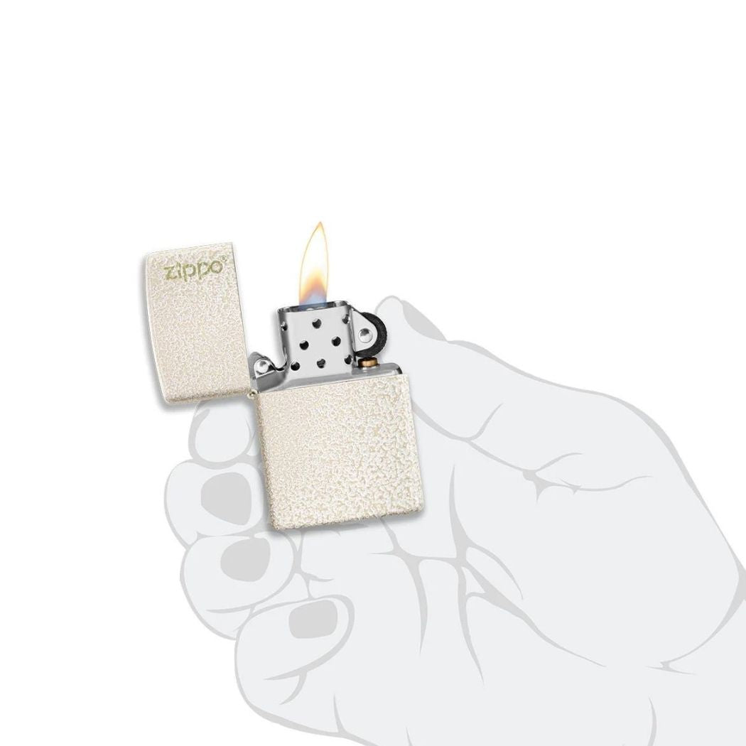 Zippo Mercury glass staand open hand