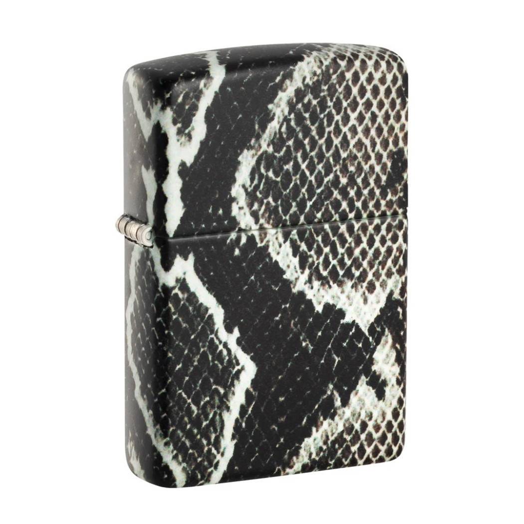 Zippo Snake Skin Design schuin voor