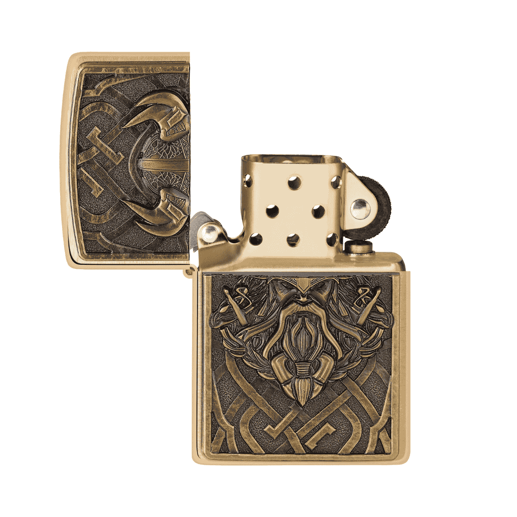 Zippo Viking Limited Edition open