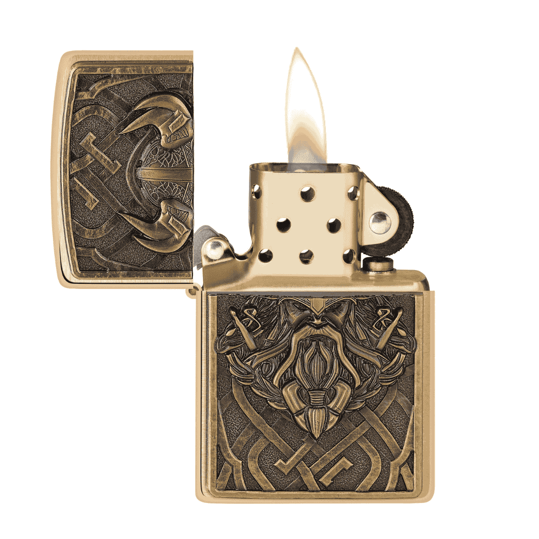 Zippo Viking Limited Edition open vlam
