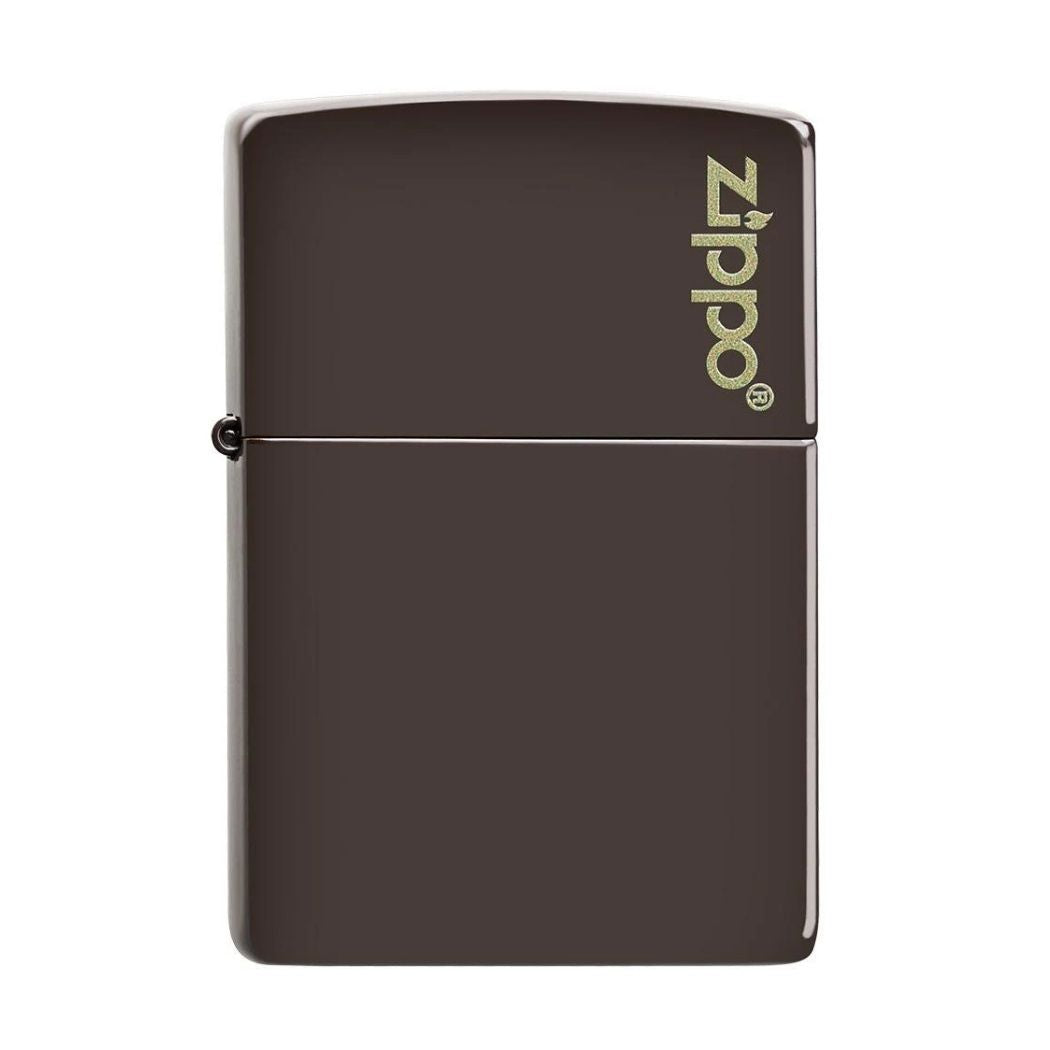 Zippo mat bruin benzine aansteker  voorkant