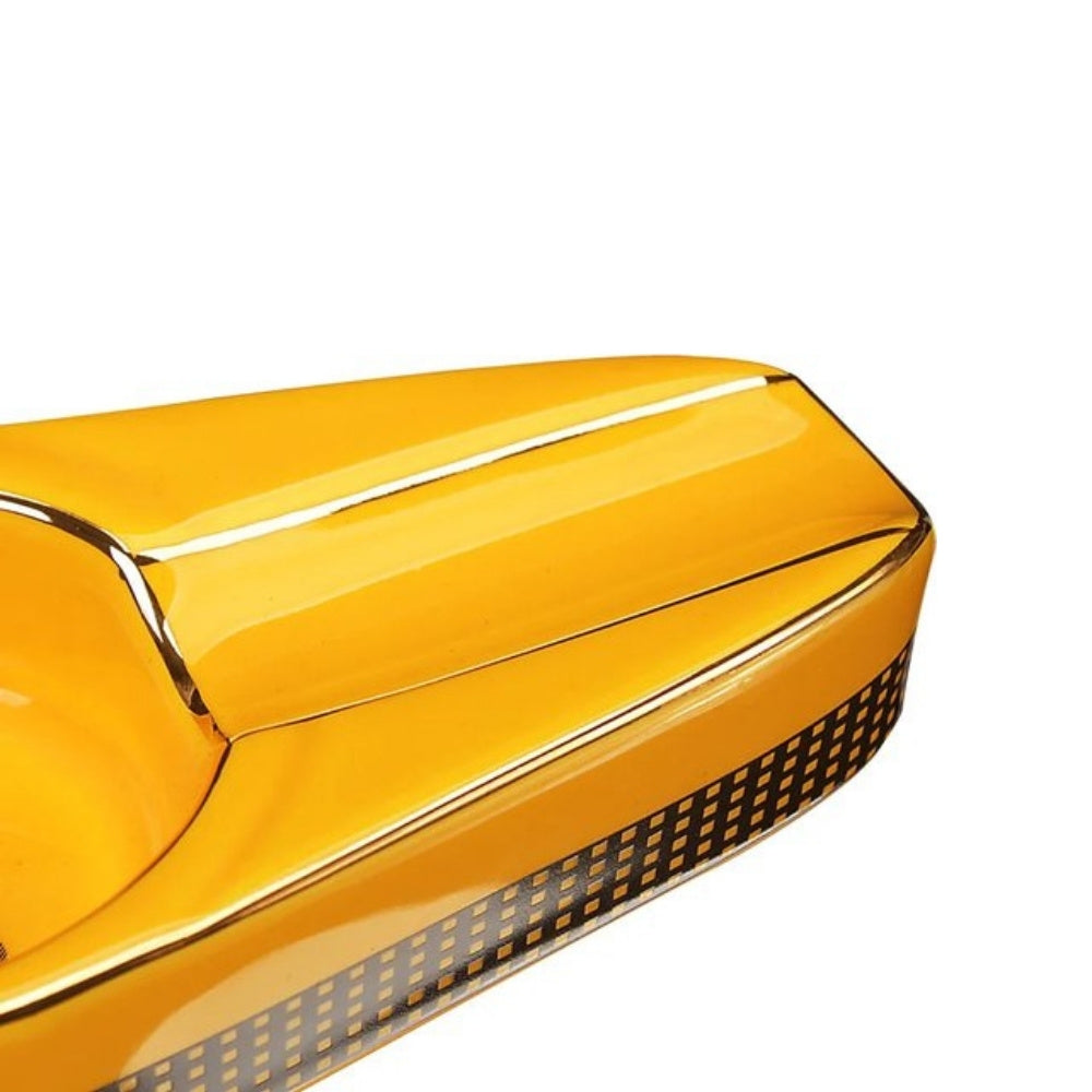 cohiba sigaar asbak geel close up