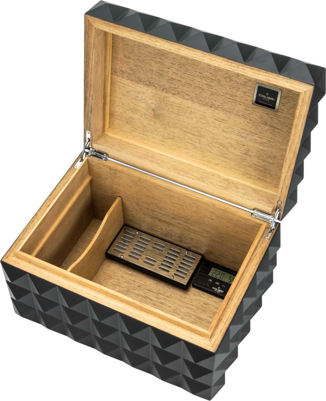 nd Quasar Humidor Zwart Mat boven aanzicht