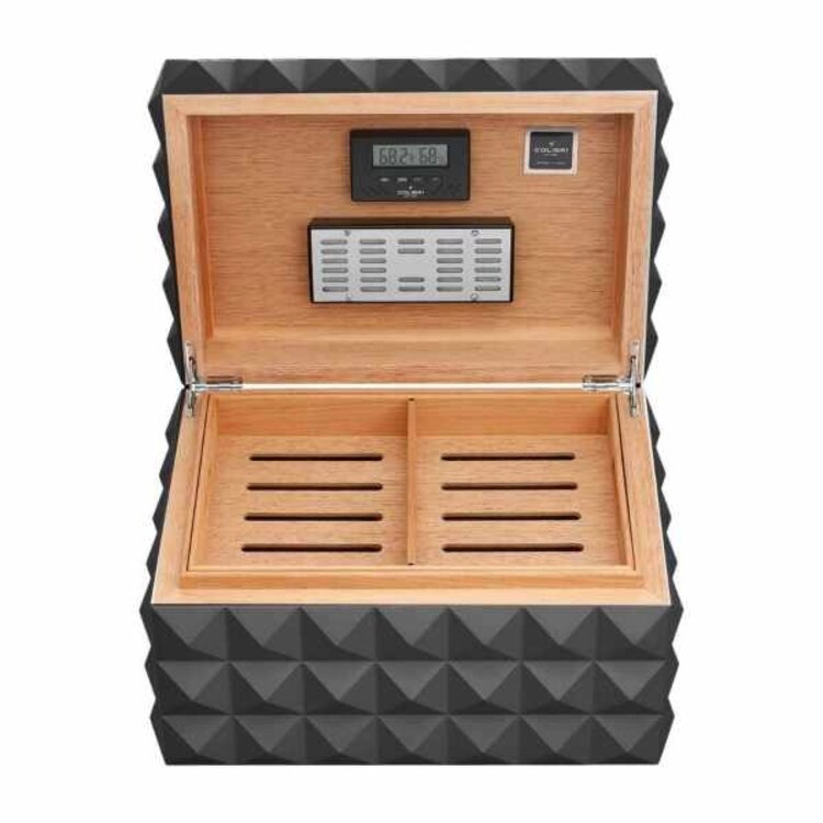 nd Quasar Humidor Zwart Mat open 3