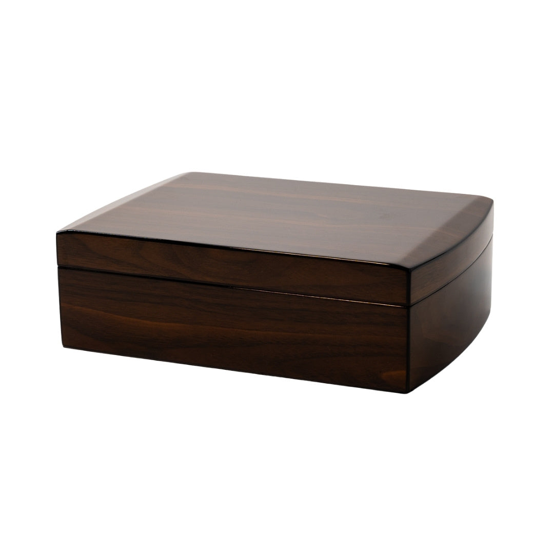 sigaren humidor set met sigarenknipper en sigarenasbak voorkant