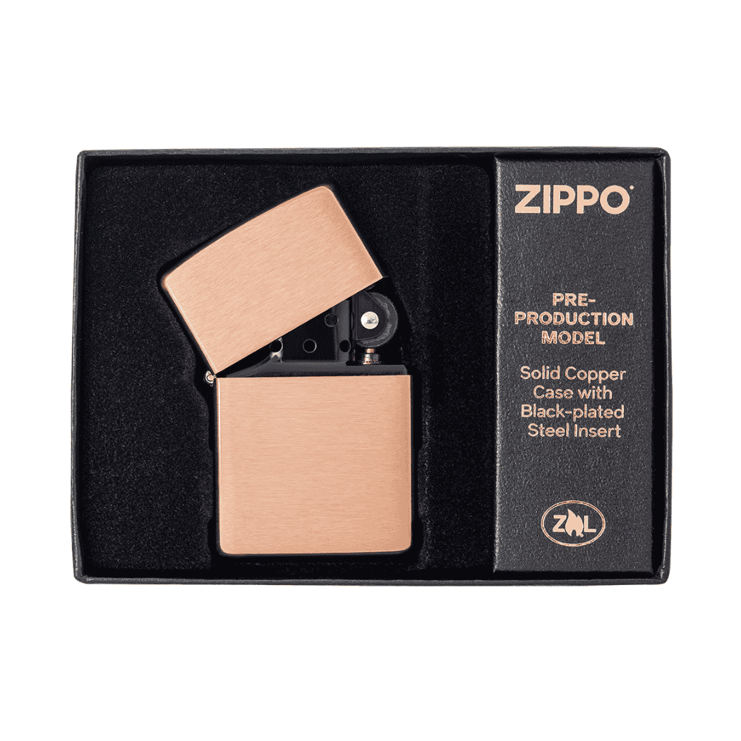 zippo Massief Koper Aansteker limited editie giftbox