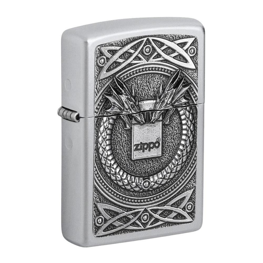 Zippo draken – Brushed Chrome Windbestendige Aansteker – Limited Dragon Design